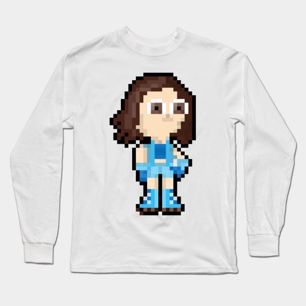 asuka kazama sprite thing Long Sleeve T-Shirt by animaperio pixel retro